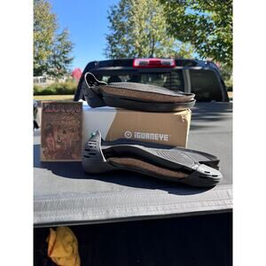 NEW Iguaneye Jungle Minimalist Shoes Waterproof EVA Foam Black Size W14 M12-12.5